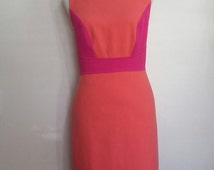 color block knit dress main image 1