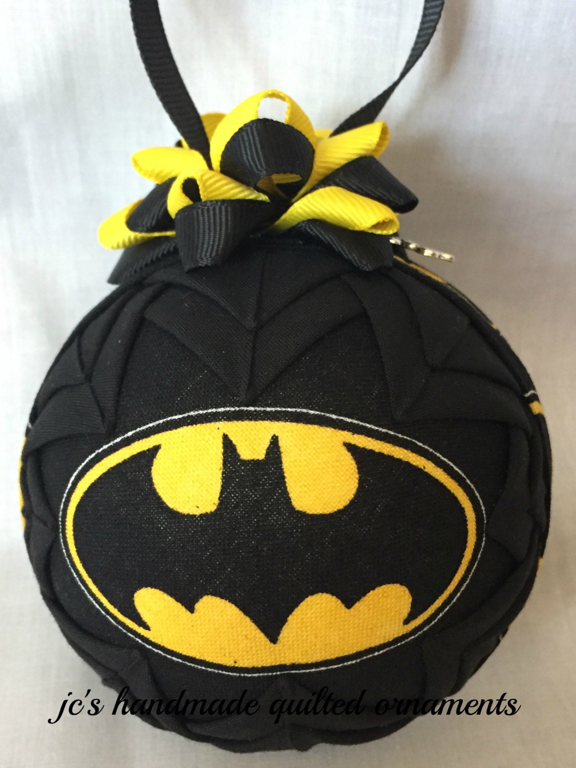 batman quilted ornament made from batman fabricbatmandark batman quilted ornament made from batman fabricbatmandark