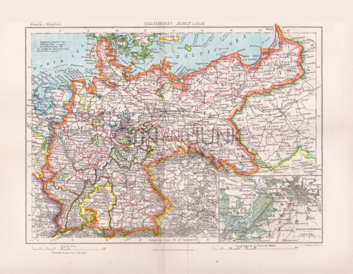 Printable Map Of Germany 6