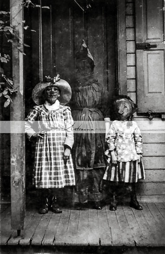 Vintage Antique Halloween Creepy Photograph Digital Download