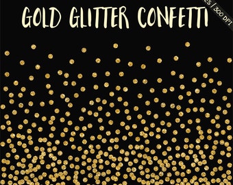 BUY 3 FOR 8 USD, Gold glitter confetti clipart, gold digital confetti, gold glitter borders clipart, gold frame, wedding, sparkle, download,