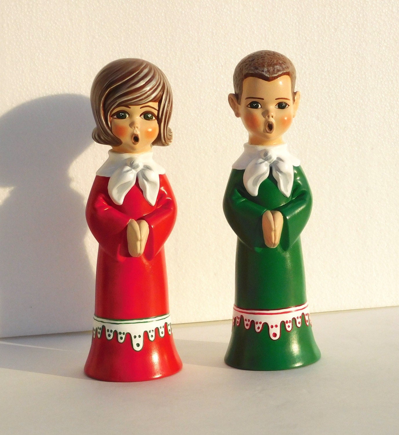 Kids Choir Ceramic Figurines Singing Boy and by TheArtisticSide