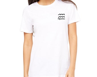 Aquarius T-Shirt, Aquarius Tee, Zodiac Tee