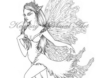 Adult Coloring Page Fantasy Wiccan Green Man & Forest