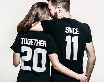 Any number, Price for 1 T-shirt, Together Since T-shirt, Matching Shirts, Together and Since, Family shirts, Price for 1 Shirt