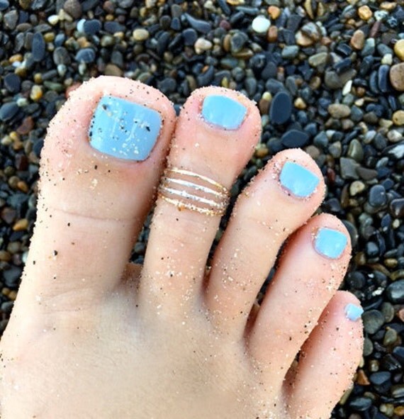 Four Strand Fitted Toe Ring in Sterling/Gold Fill or Sterling