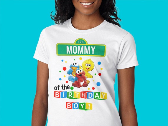 Download Custom Birthday Shirt Sesame Street st Custom Mom Parent Mommy