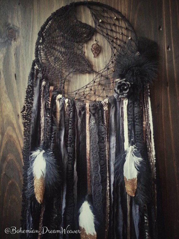 Black Gold Dream catcher glamour Dreamcatcher bohemian