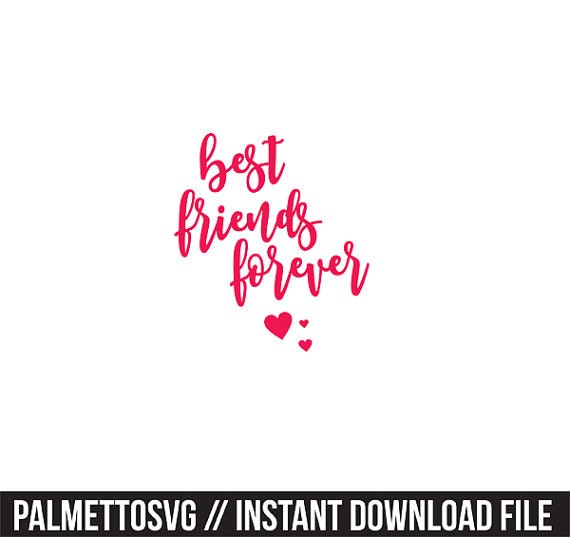 Download Items similar to best friends forever svg dxf file instant ...
