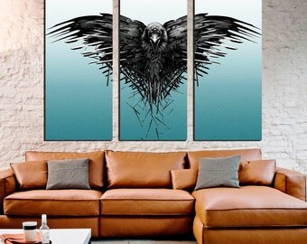 Game of Thrones ancient map 1 or 3 Panel Canvas by LargeArtCanvas