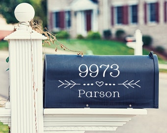 Mailbox Decal - Wedding Mailbox Sticker - Vinyl Mailbox Decal - Business Decals - Home Closing Gift - Housewarming gifts