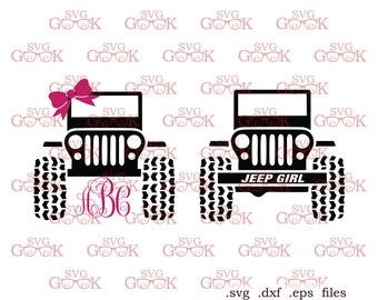 Jeep Girl SVG cut files, Jeep svg cut files for use with Silhouette, Cricut and other Vinyl Cutters, digital cut file