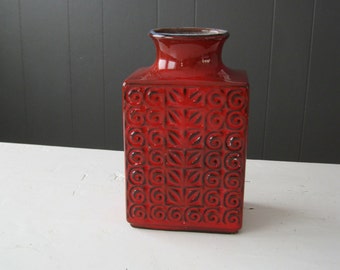 Vintage Carstens Tonnieshof Vase, Pattern 7134-20, Made in Former West Germany, German Pottery, Carstens Keramik, Mid Century, Retro