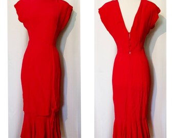 Young Edwardian Arpeja 80s Does 1910s Red Gown