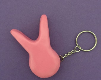 Overwatch d.va bunny key chain, great for d.va cosplay, d.va costume accessories
