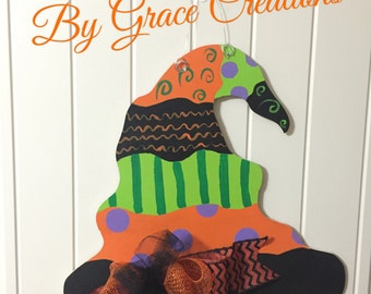 Halloween Witches Hat Door Hanger- Halloween Door Hanger