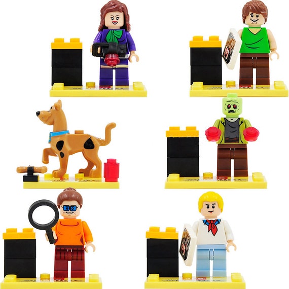 6 Scooby Doo custom minfigures Lego compatible by TopMinifigures