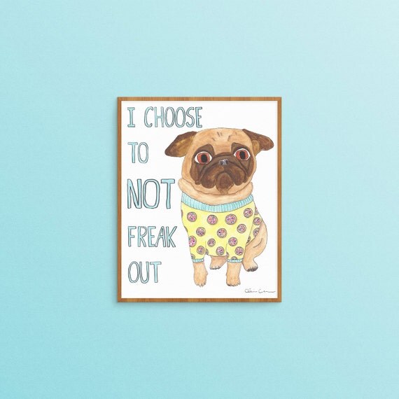 Funny Animals Funny Animal Art Pug Art Pug wall art