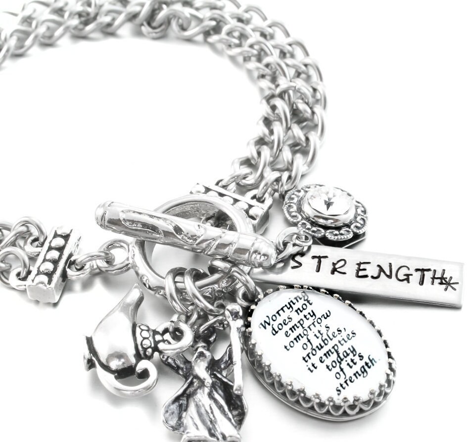 Inspirational Bracelet Quote Bracelet Word Jewelry Poem