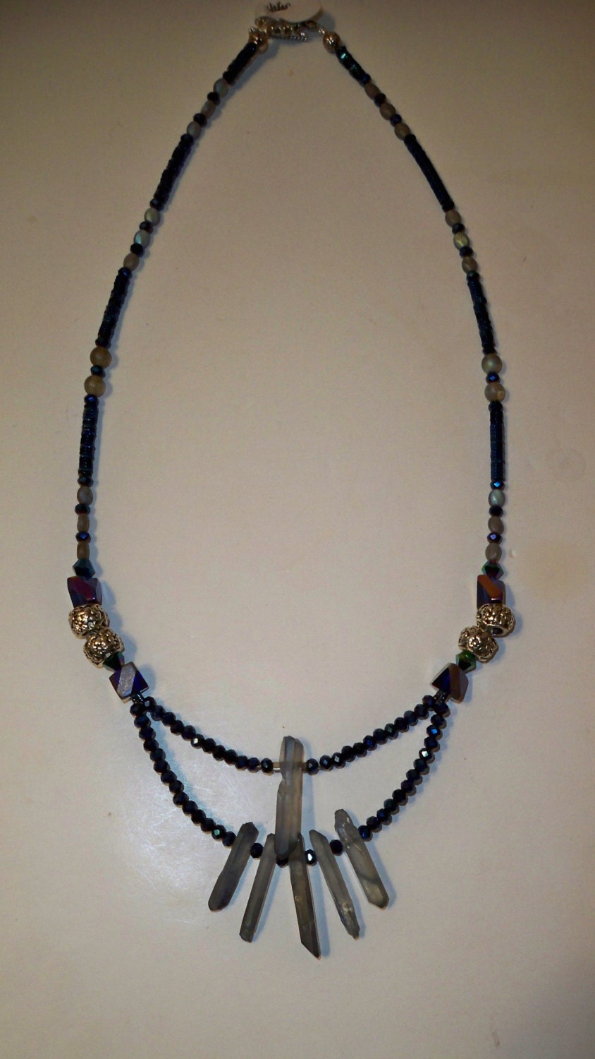 Crystal Power Necklace Quartz Crystal Necklace 6 Crystal