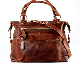 Brown Leather Bag Purse