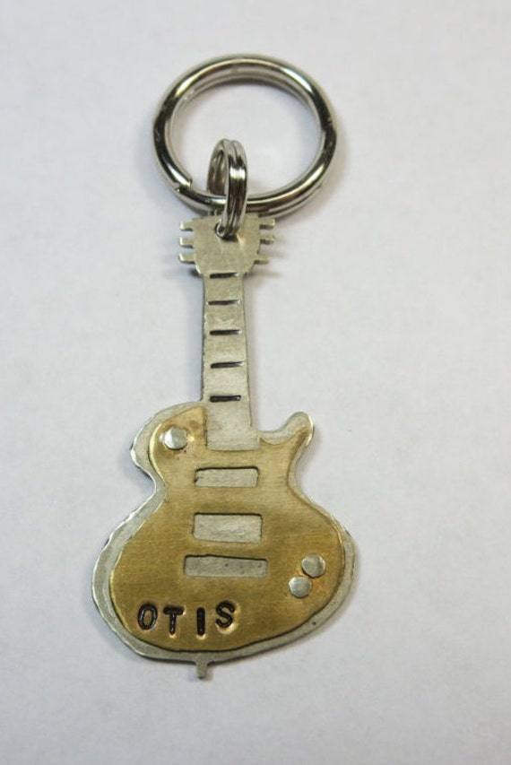 Items similar to GUITAR Dog ID TagUnique Pet TagCustom Pet TagHand