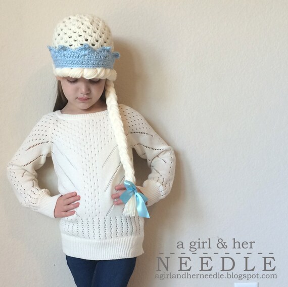 Frozen Inspired Crochet Elsa Hat/Braid