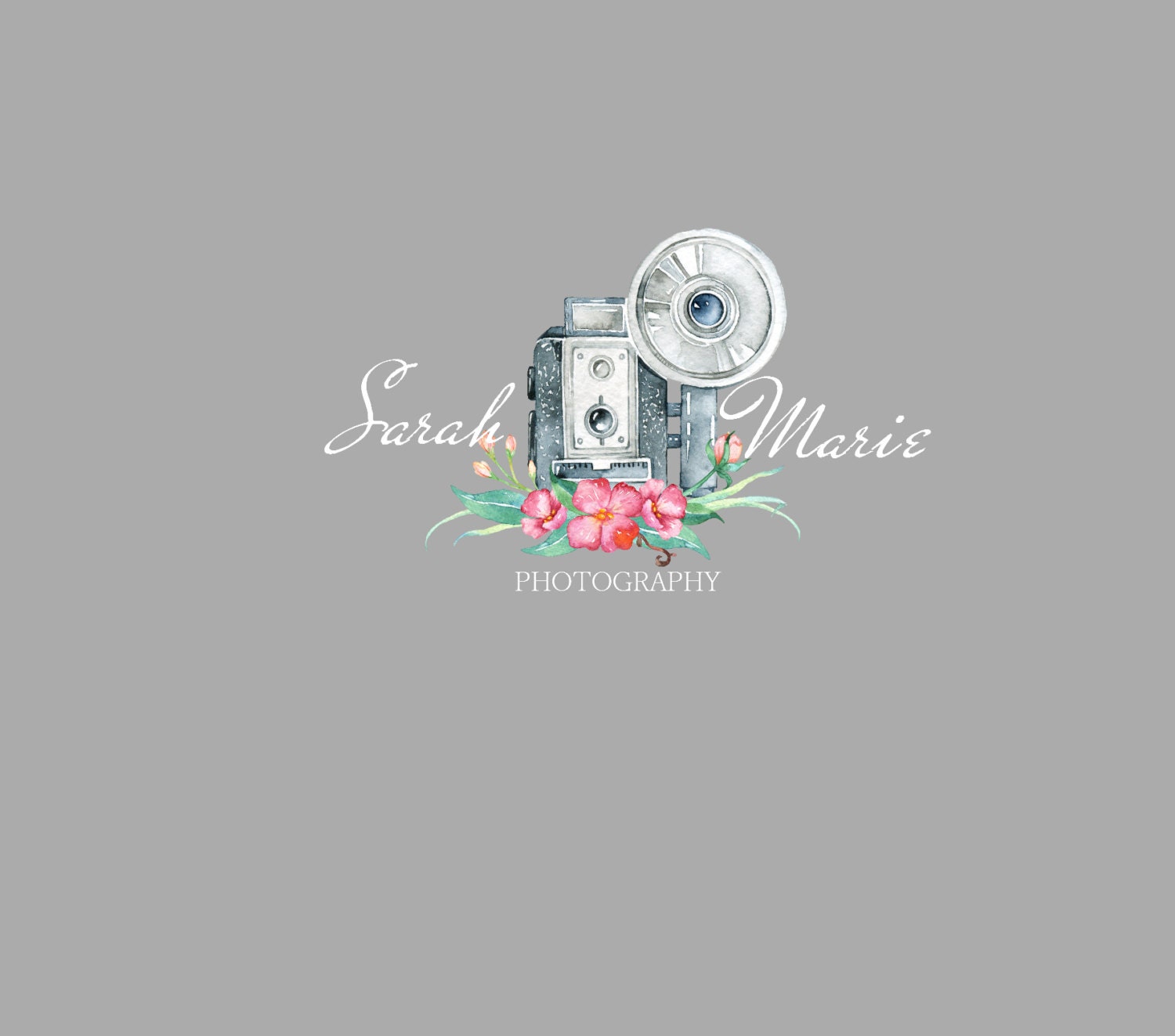 Photography Camera Watermark Logo PreMade Custom Design
