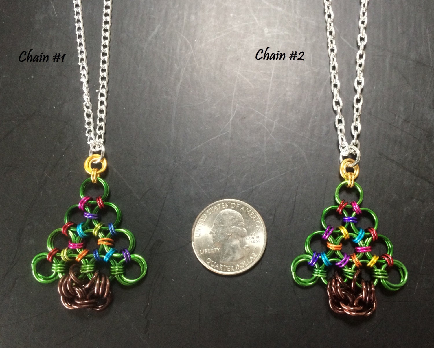 clearance chain maille christmas tree pendant by clearance chain maille christmas tree pendant by