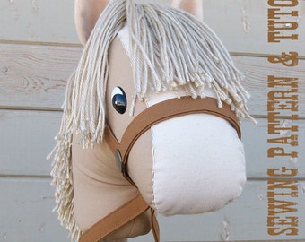 Stick Horse Sewing Pattern and Tutorial Rustic Horseshoe's Classic Collection Beginner Pattern Easy