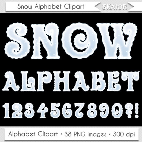 winter alphabet clipart - photo #4