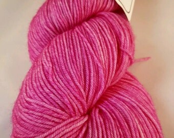 Rose Bud colorway! Glad Rags 100% Superwash Merino, 100 grams, 438 yards, hand-dyed