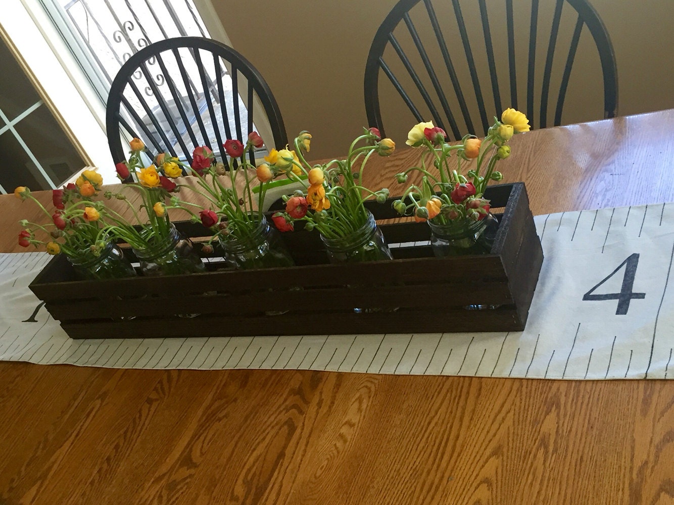 table centerpiece wooden crates centerpieces / wedding