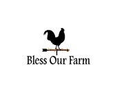 Bless Our Farm Kitchen Rooster - Wall Decal - Vinyl Wall Decals, Kitchen Wall Decals, Kitchen Decor, Rooster Decor