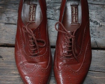 Brown Leather Brogues by Roland Cartier SIze 8.5