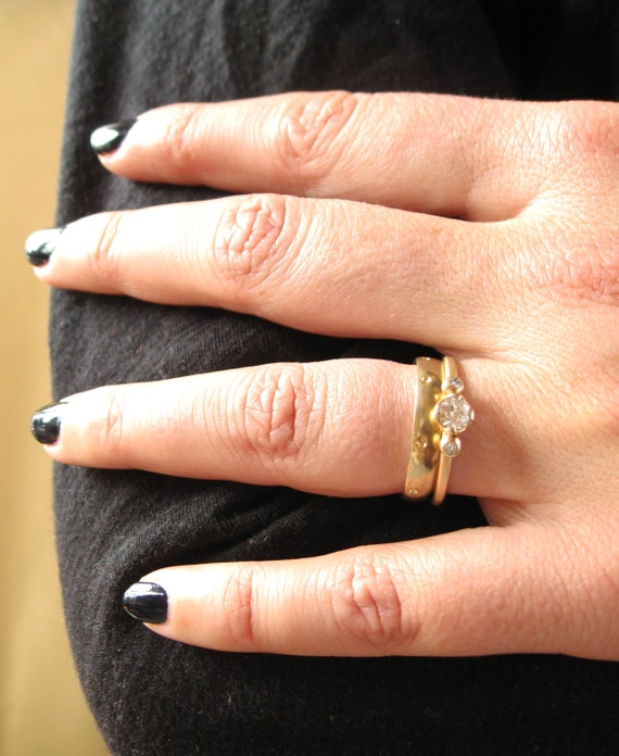 Empress Scepter Moissanite Engagement Ring 14 by sharonzimmerman