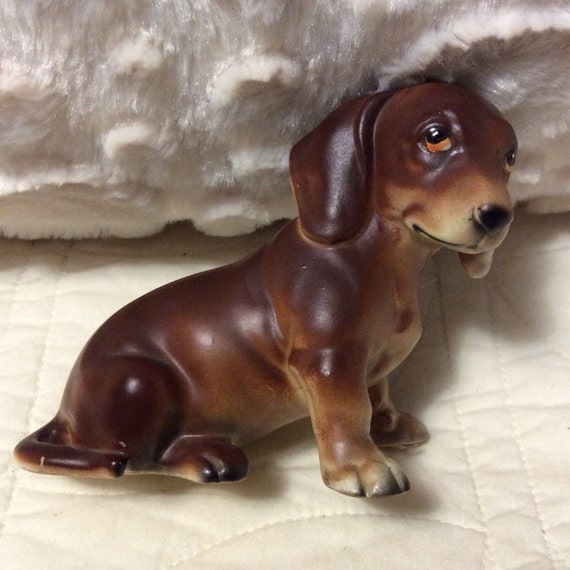 Vintage Lefton Dachshund Dog Figurine H691 Weiner made in