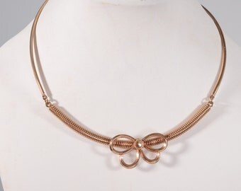 Vintage 1960s Wedding Bow Necklace - Sarah Coventry Choker - Bridal Fashions