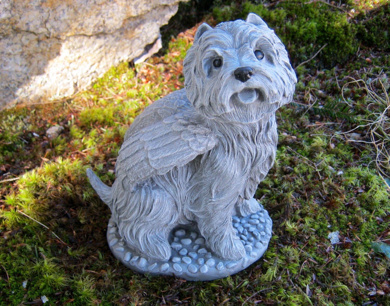 Westie Angel Garden Statue West Highland Terrier Memorial