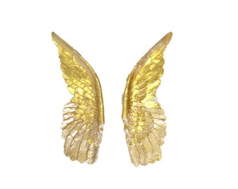 Large - Gold Angel Wings - Angel Wing Wall Decor - Sympathy Gift - Loss of Loved One - Spiritual - Religious Memorial Wall Decor - XLANG08