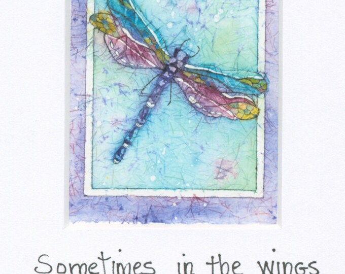 Dragonfly Art, Watercolor Paintings, Watercolor Painting, Dragonfly Painting, Dragonfly Prints, Watercolor Prints,Small Artr