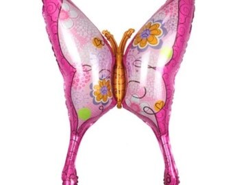Butterfly Balloon - Huge Butterfly Balloon Insect Butterflies Balloons Ballon ( Birthday Decor & Party Balloon Supplies )