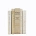 IVORY Beige Wedding Decor, Decorative Books, Table Settings, Centerpiece, Book Collection, White BOok Set, Home Decor, Interior Design