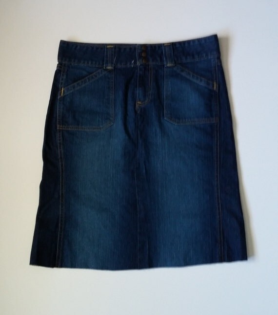 Ladies Upcycled Denim Skirt