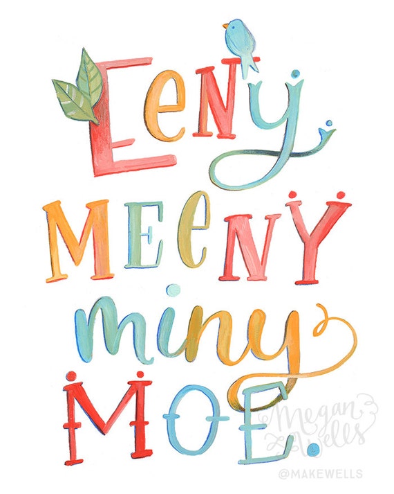 Eeny meeny miny mo meaning