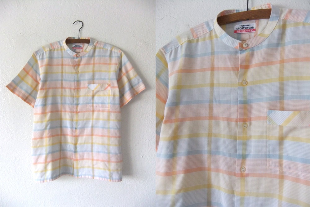 pastel collared shirt