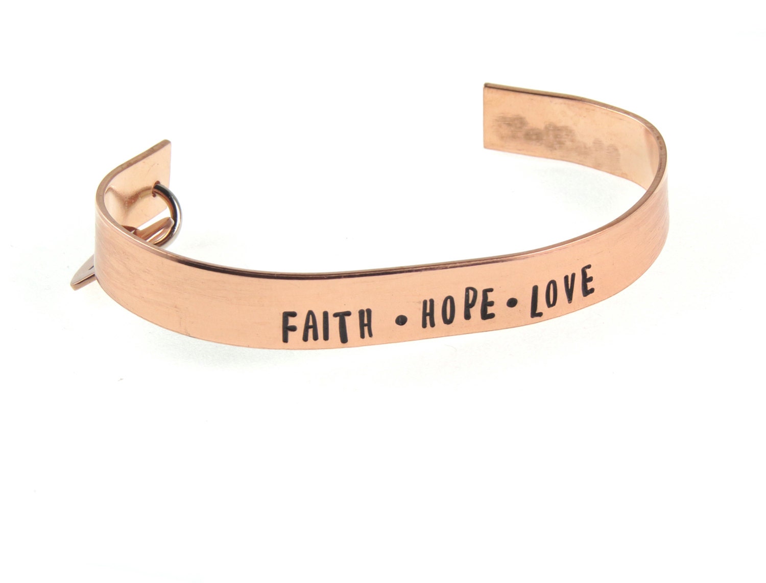 Faith Hope Love Bracelet Personalized in by ExpressionsBracelets