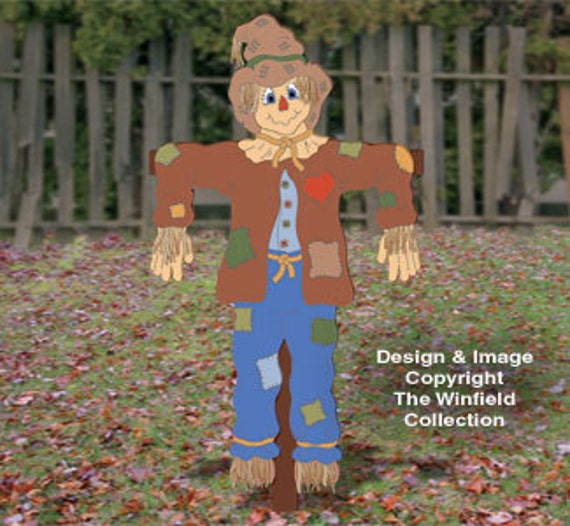 Life Size Scarecrow Wood Yard Art, Halloween Scarecrow, Fall Scarecrow