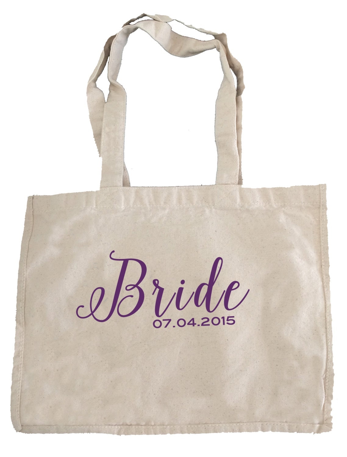 Bride Tote Bag Monogrammed Bridesmaid Tote by EverythingDecorated