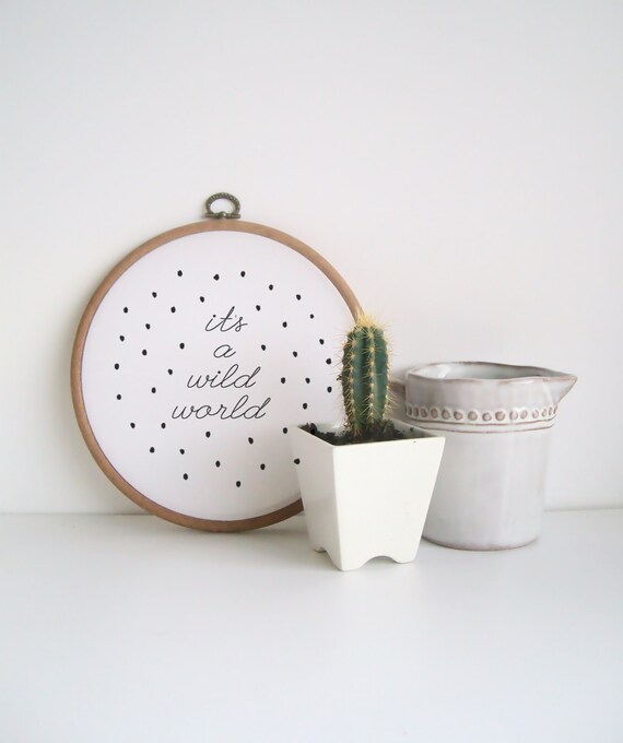 Es ist eine wilde welt wand print / kindergarten drucken /